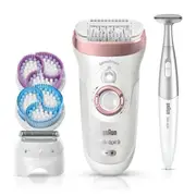 Braun 9/980 Silk-épil 9 SkinSpa SensoSmart™ Wet & Dry Epilator (White & Rose Gold)