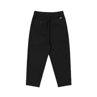 【Dickies】男款黑色彈力褲腰雙色抽繩七分褲｜DK011582BLK