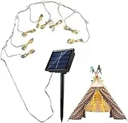 Solar Umbrella Light for Yard - Patio Umbrella Lights, Waterproof String Light | Umbrella Light Solar Operated with 8 Brightness Modes, Powered Fairy Light for Deck Patio Backyard Pool Beach