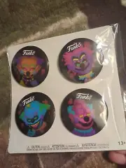 Killer Klowns From Outer Space Funko Pin Set Of 4 NEW
