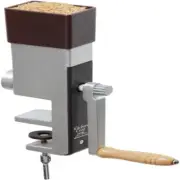 Grain Mill Wheat Flour Grinder, Hand Crank Mill, Black or Silver