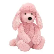 Jelly Cat Pink Poodle Puppy Dog Plush Stuffed Animal 11.8/15.75inches