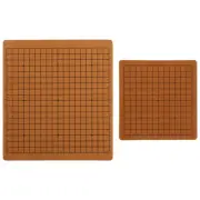 2 Pcs Double-sided Go Board Child Travel Chessboard Foldable Game