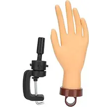 Nail Art Practice Hand Flexible Mannequin Hand for Authentic Nail Designs Home Use