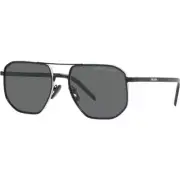 NEW PRADA AVIATOR BLACK PR59YS POLARIZED 1AB5Z1 SUNGLASSES PR 59YS SPR 59Y