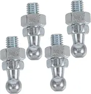 ULTECHNOVO 4pcs Gas Spring Gas Bonnet Assembly Ball with Iron Bolt Spring Lift Fittings Gas Ball Ended Car Bolt Ball Bonnet Strut Mounting Iron Bolt Galvanized Iron Silver