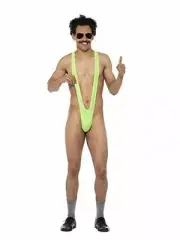 Smiffys Adult mens Borat Mankini, Borat, Serious Fun, One Size, 29777