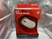 Microsoft Basic Optical Mouse Scroll Wheel PS/2 USB Wired Vintage - NEW