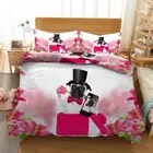 Black Hat Precise 3D Printing Duvet Quilt Doona Covers Pillow Case Bedding Sets