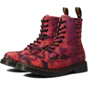 Dr. Martens 1460 Women's 9 Pascal Summer Tie Dye Suede Leather Boots Purple