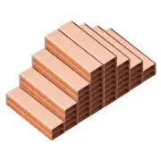 Staples for Stapler, 8 Pack 26/6 Standard 1/4 Inch Length Staples, Rose Gold