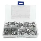 New 700Pcs 304 Stainless Steel External Tooth Star Lock Washers Assortment Kit -