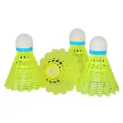 4Pcs Dark Night Glowing Birdies Lighting Badminton Shuttles Fitness Shuttlecock
