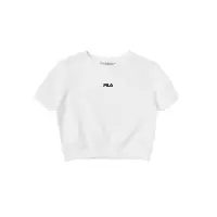 在飛比找Yahoo奇摩購物中心優惠-FILA #幻遊世界 女短袖圓領T恤-白色 5TEY-143