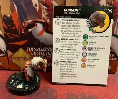 Gorgon 059 Super Rare Marvel HeroClix: Earth X