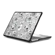 MacBook Pro 14-inch (M1 - M4) Impact Case Sticker-Book B&W by Made By Nelson