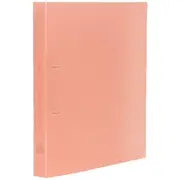 King Jim A4 2 D-Ring Simplease Binder 20mm Coral Pink