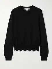 [Comme des Garçons Comme des Garçons] Comme des Garçons Comme des Garçons - Intarsia-knit Sweater - Black - small small Black