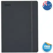 2025 Diary A5 Weekly Goals Diary Planner Journal- Charcoal