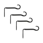 ACHLA 3.5" Trellis Wall Brackets, 2-Pair, Black Powdercoat - FTB-05-2
