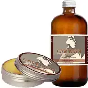 Hand Crafted Caveman® Beard Oil Conditioner + Beard Balm VIRGIN TOBACCO scent