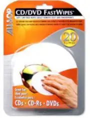 WB Allsop 50100 Fastwipes CD/DVD Cleaning Cloth Lint Free 20 Pack
