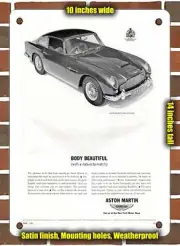 METAL SIGN - 1963 Aston Martin DB4 Vantage Body Beautiful with a Nature to Match