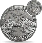 IELCJJ The View from above Stoic Coin Stoicism Challenge Coin EDC Coin Daily Inspirational Coins Reminder Token for Daily Stoic Practice - Novelty Coins, Tokens, Medallions