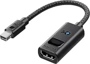 Cable Matters 8K Mini DisplayPort to HDMI Adapter with 8K 30Hz or 4K 120Hz Resolution Support in Black
