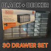 Black And Decker 30 Drawer Stackable Bin System