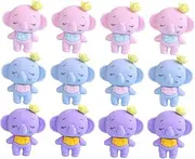 GANAZONO 36pcs Cute Elephant Pencil Erasers Bulk for Fun Animal Erasers for Classroom Rewards Mini Versatile Stationery for School Supplies