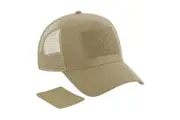 Beechfield Patch Snapback Trucker Cap (Desert Sand) (One Size)