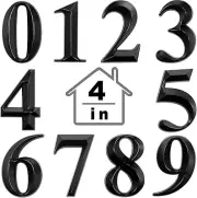 10 Pcs House Numbers 3D Door Mailbox Numbers 0-9 Self Adhesive House Door Street