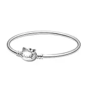 Hello Kitty Bangle Bracelet 925 Sterling Silver Bangle Bracelet