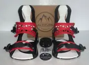 WOMEN'S ALTITUDE RIDER 4X4 BURTON 3D EST SNOWBOARD BINDINGS BLACK/RED S/M 7-9.5