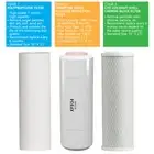 Undersink 3 Stage Water Filter Filter Set 10" Sediment, Fluoride Reduction, CTO