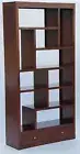 AMERICANO 10 CUBE MAHOGANY DISPLAY CABINET ROOM DIVIDER MAHOGANY COLOUR