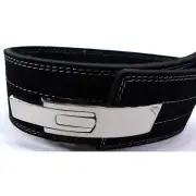 Ard Champs 10mm Leather Power Lifting Belt, Quick-Lever Design, Size: Medium