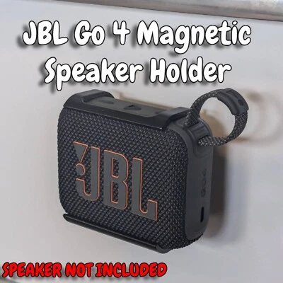 JBL Go 4 Magnetic Speaker Holder – Durable 3D Printed Mount for Metal Surfaces