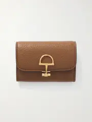 [Gucci] Gucci - Softbit Textured-leather Cardholder - Brown - One size One size Brown