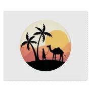 2 x 'Desert Camel Scene' Microfibre Lens / Glasses Cleaning Cloths (LC00029024)