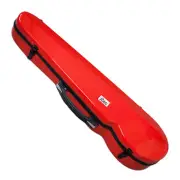 PAITITI Triangular Shaped Full Size Super Light Red Fiber Glass Violin Case