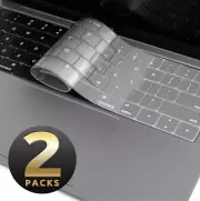 Fits 2018 Macbook Air 13" A1932 2pcs Clear & Clear Keyboard Covers Skins