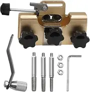Chain Saw Sharpener | Chainsaw Sharpening Jig Kit with 3 Bits,Sharpening Tool, Hand-Cranked Chain Sharpener for Chain Saws, Electric Saws