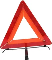 GLEAVI Roadside Safety Reflective Triangle Car Essentials Emergency Triangle Frame Reflector Sturdy Plastic Bright Reflective Effect Compact Size Life-Saving Tool