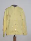 Quaker Factory Yellow Cotton Jacket w Rhinestones NWT sz S (med ok)