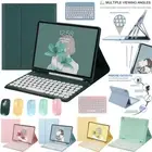 For iPad 5 6 7 8 9 10 11th Air Pro Bluetooth Keyboard Leather Smart Case Cover
