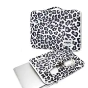 For Macbook Air Pro M1 12,13.3,14,15.4,15.6 Inch Leopard Hand & Laptop Bag