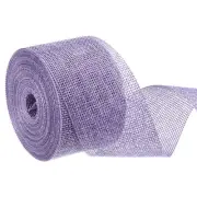 Burlap Ribbon,2 Inch Wide 10 Yards Burlap Wired Ribbon, Purple