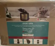 Pet Lover Stuff Gold Pet Urn Memorial Cremation Box For Dog Or Cat Ashes